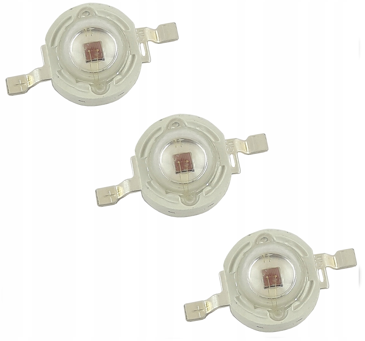 3x DIODA LED 3W czerwona DEEP RED 660nm EPILEDS 42mil