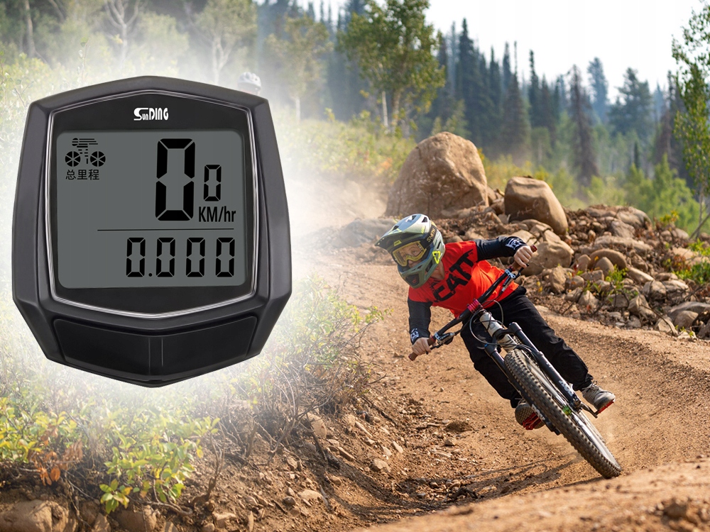 LICZNIK ROWEROWY WODOODPORNY PRĘDKOŚCIOMIERZ Z LCD Marka Verk Group