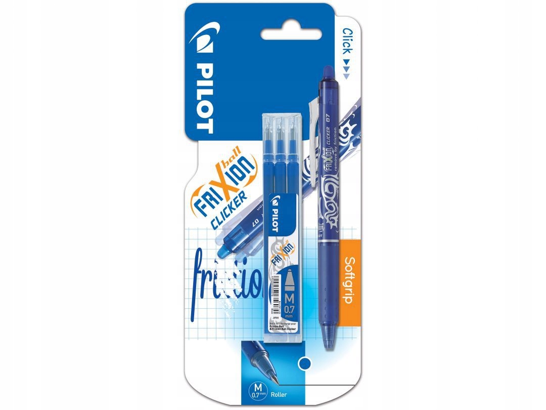 

Pióro Kulkowe Frixion Clicker Niebieski 0.7+WKŁADY