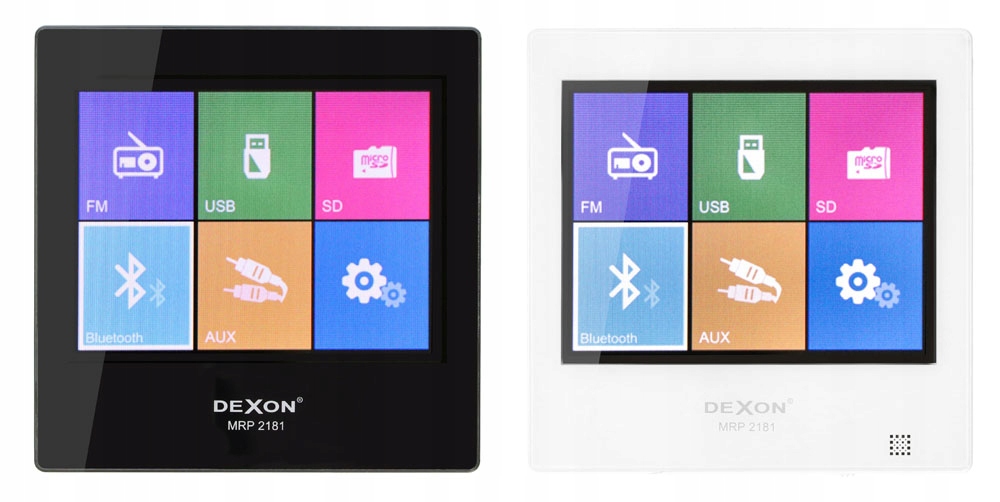 DEXON RADIO PODTYNKOWE BLUETOOTH DO ŁAZIENKI + 4 GŁOŚNIKI Radio FM