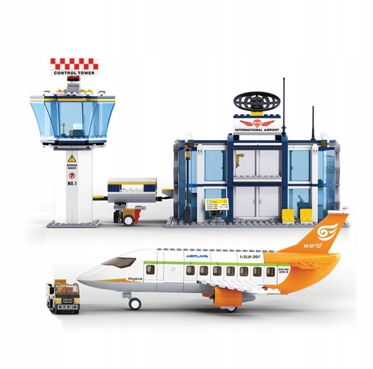 

Klocki duży zestaw XXL Lotnisko Samolot Boeing