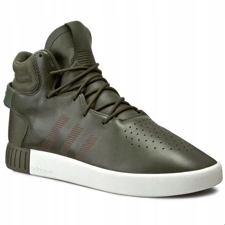 Adidas pánské vysoké zelené boty Tubular Invader S81795 45 1/3