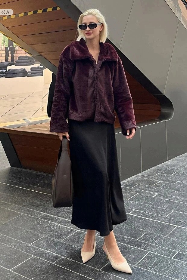Krátká Dámská Bunda Kožíšek Měkká Elegantní XL 5IA