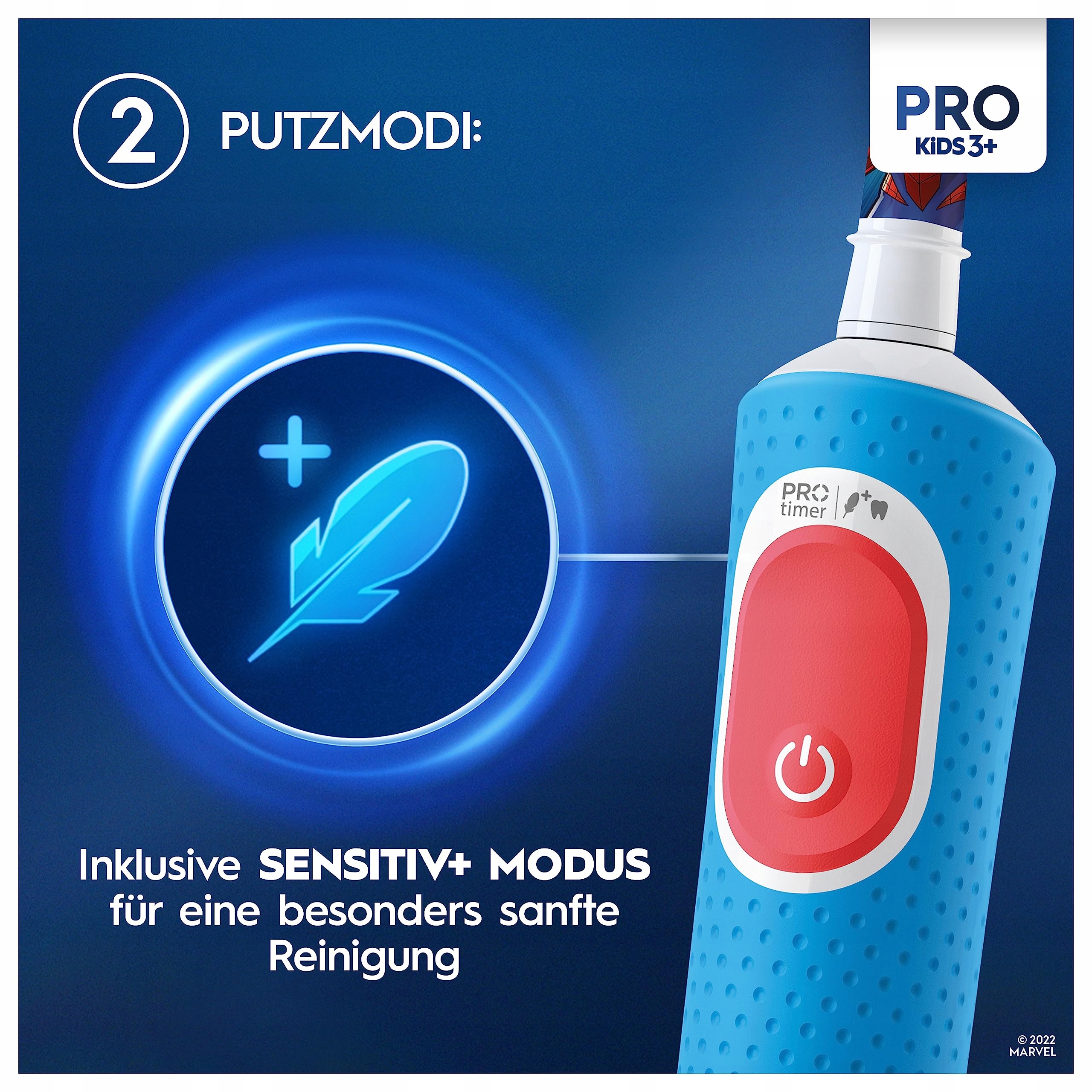 ORAL-B Pro Dla Dzieci Spiderman Szczoteczka Elektryczna Miękkie Włosie — miniatura 5