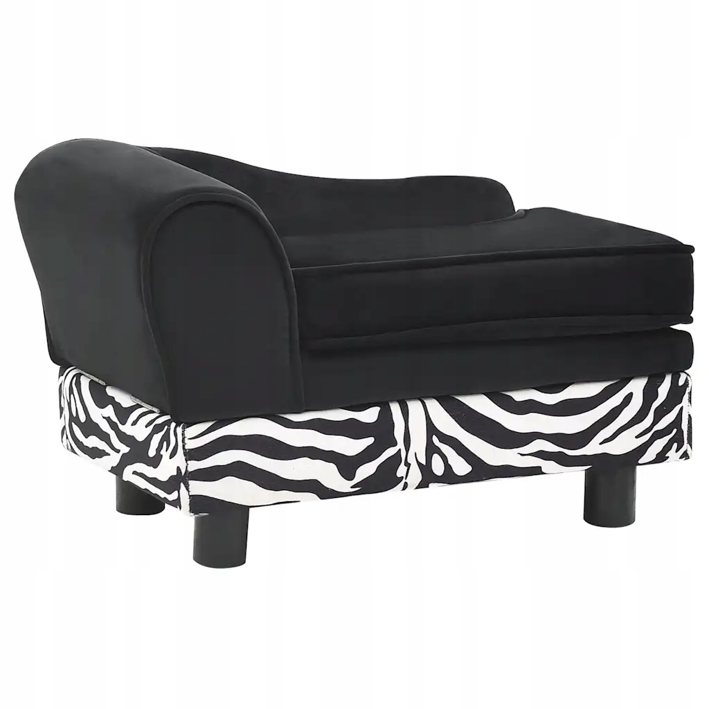 Levně Pohovka pro psy černá 57 x 34 x 36 cm plyš