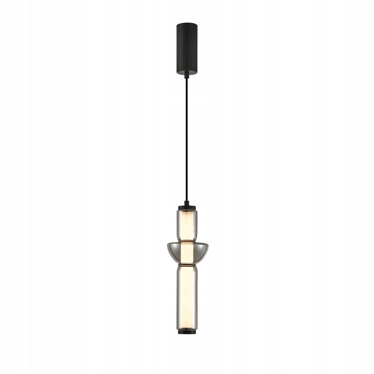 Italux Bruni závesná Led lampa 19W 3000K čierna sklo