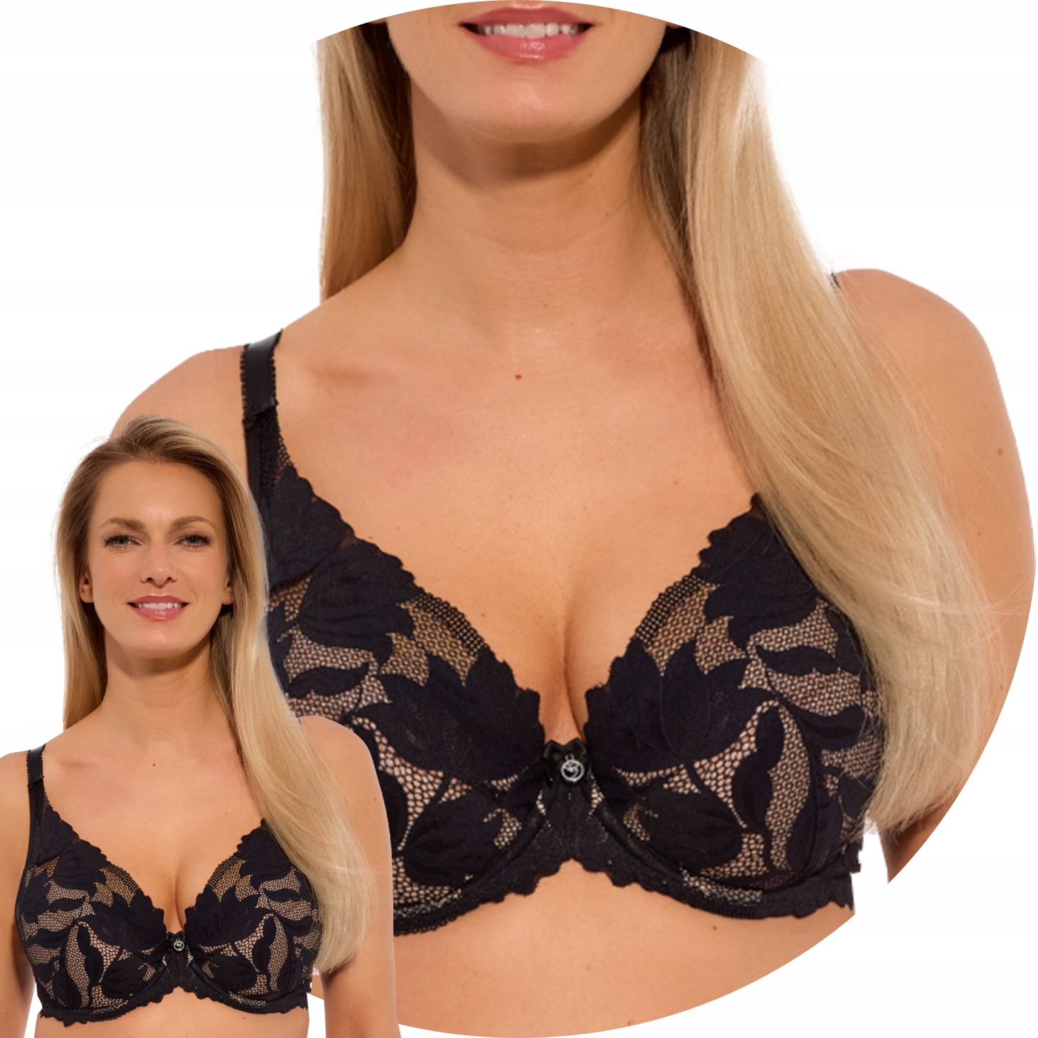Gaia 1225 Sophia Push-up podprsenka černá 70C