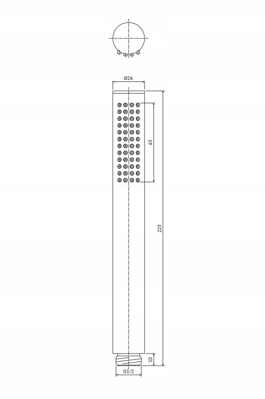 OMNIRES MICROPHONE rączka prysznicowa, chrom Kod producenta MICROPHONEX-RCR