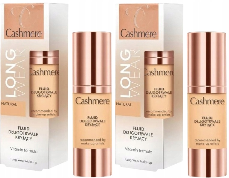 2 x Cashmere Long Wear Krycí Podložka Natural Lehká Bez efektu masky