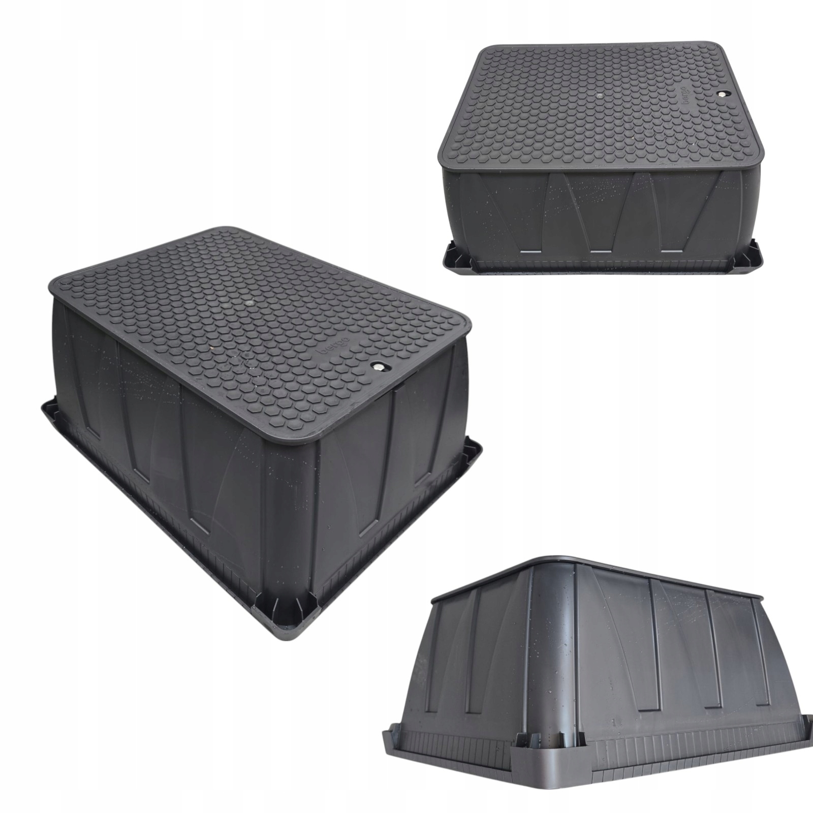 Studzienka Elektrozaworowa Bergo Jumbo na 6 elektrozaworów Czarna solidna