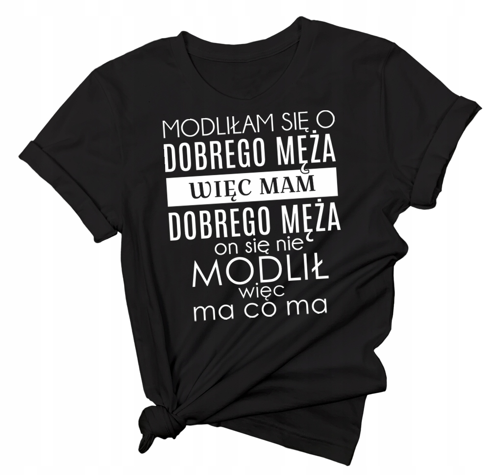 

Koszulka dla żony śmieszny t-shirt z nadrukiem 4XL