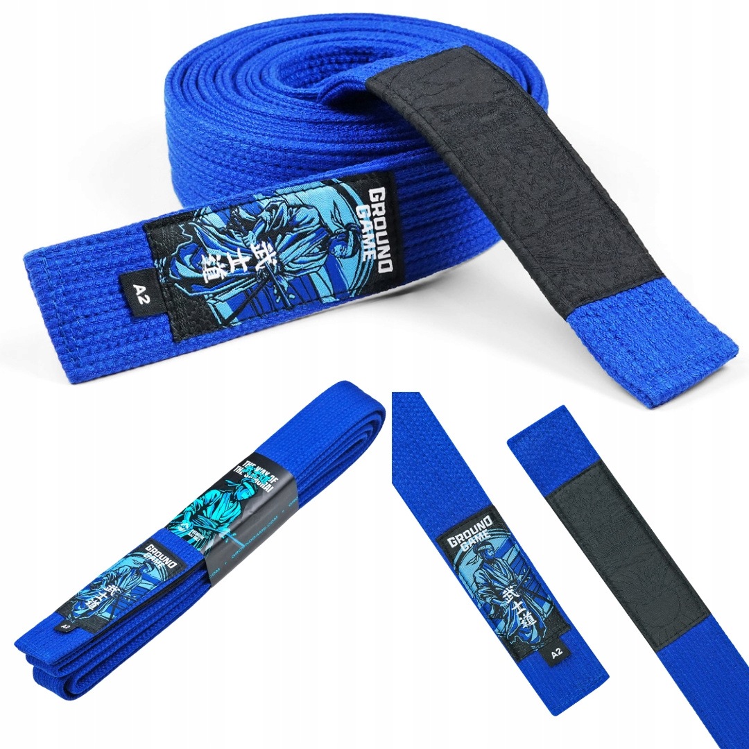 Pas do Bjj Ground Game Premium Niebieski r. A3