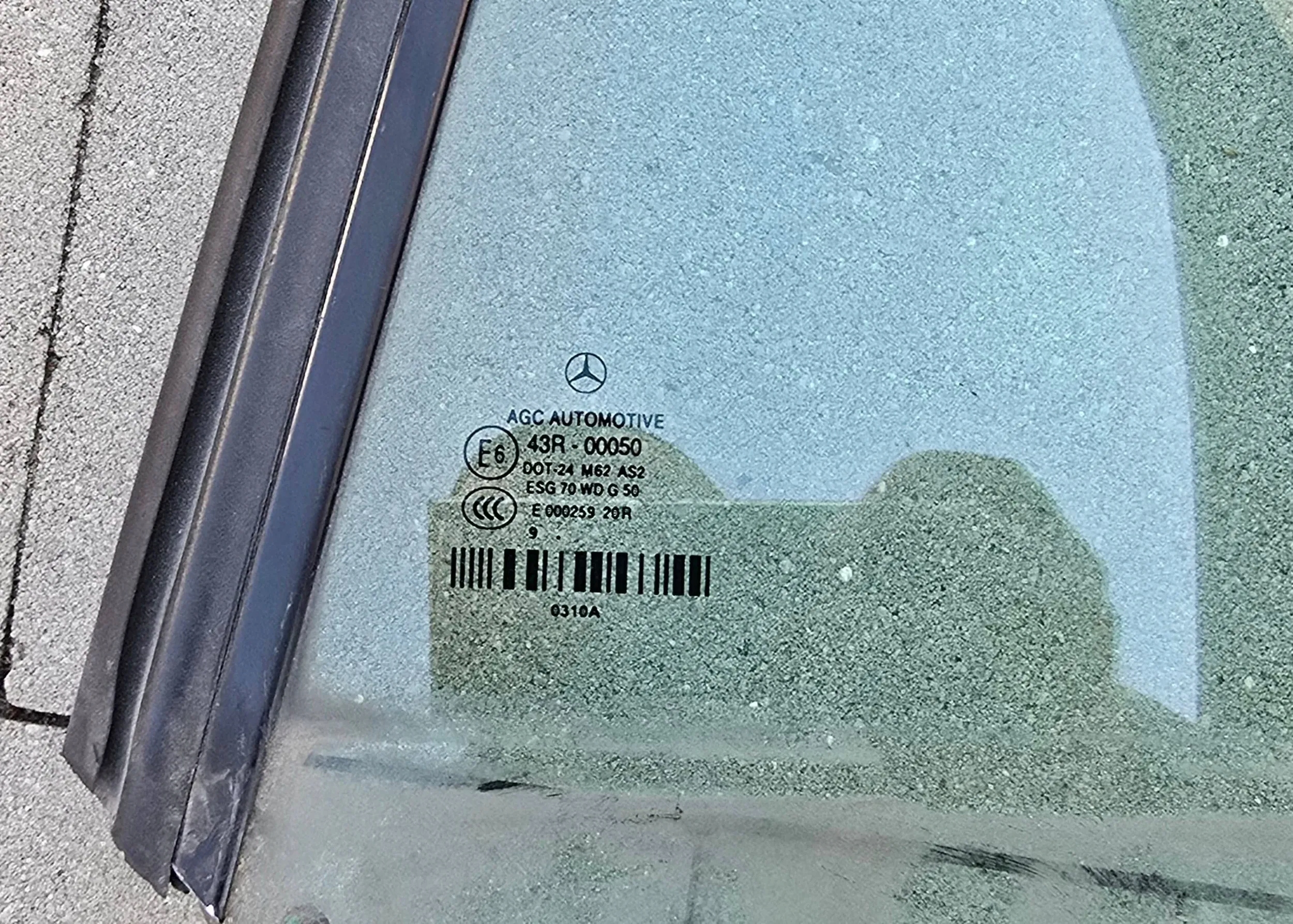 window left rear part MERCEDES W207 CABRIO 2009R