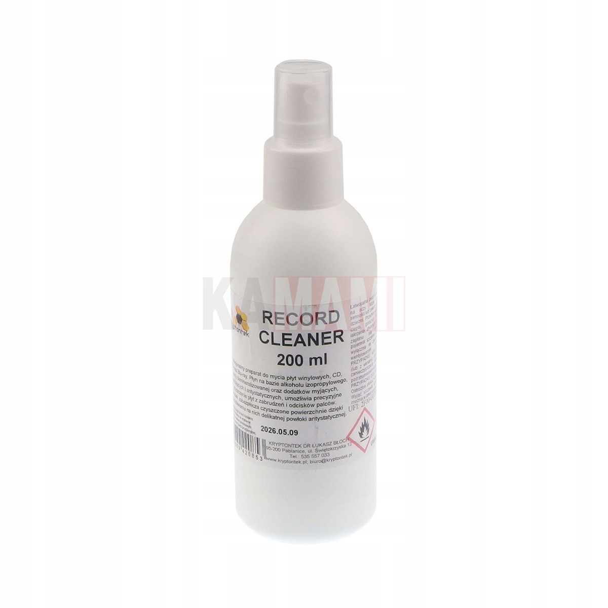 Record Cleaner 200ml, plastikowa butelka z atomizerem