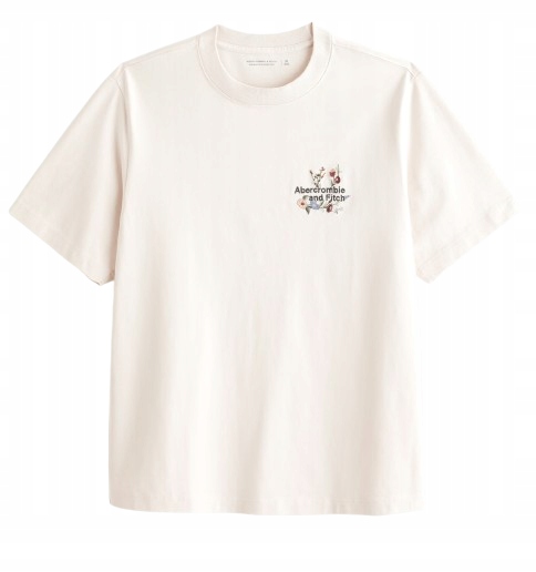 tričko Hollister Abercrombie&Fitch tričko XL/XXL prémiové květy