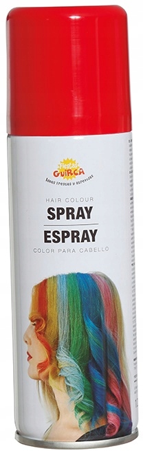 

Zmywalna Farba do Włosów Spray Czerwona 125ml