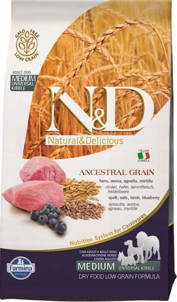 Levně N&d Low Grain Dog Adult Lamb & Blueberry 2,5kg
