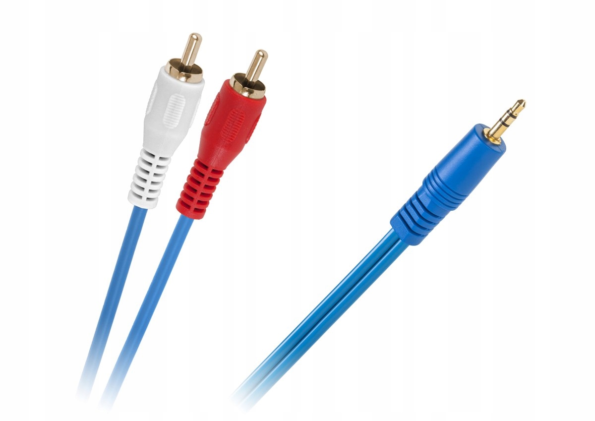 Kabel Jack 3,5- 2 x Rca Nieb. 4MM 3m Lechpol Electronics