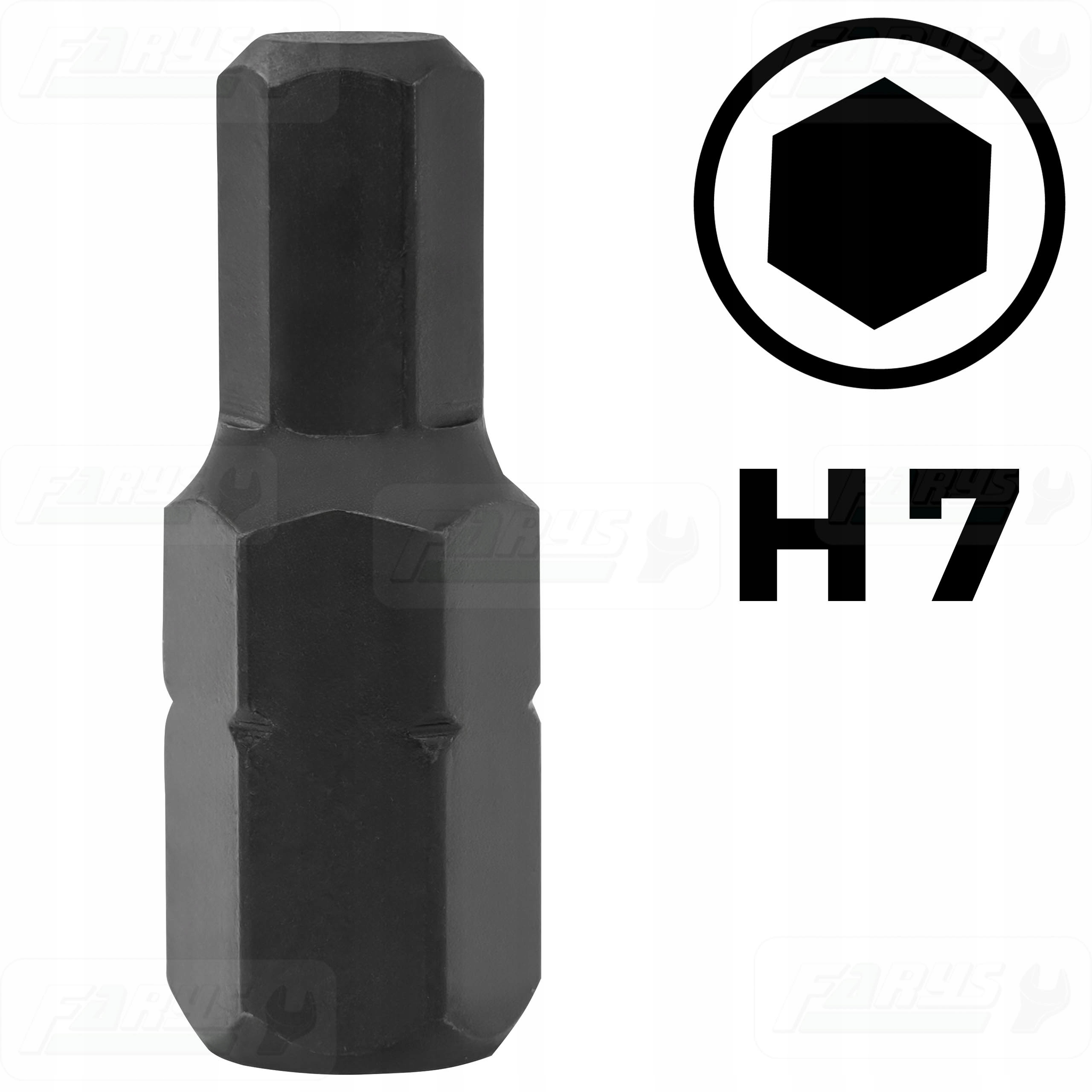 Bit Końcówka Grot Imbus H7 długość 30mm S2 FR0451