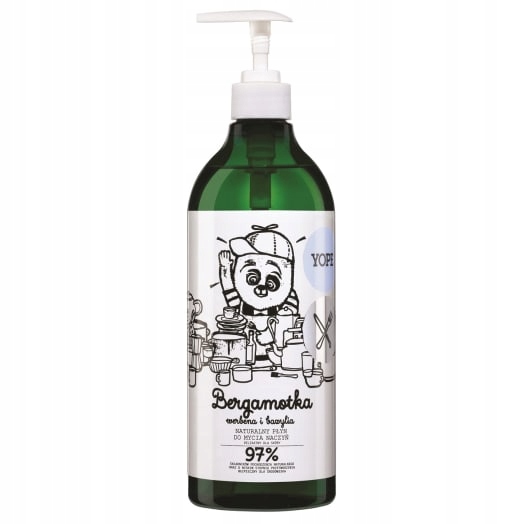 4x Yope Tekutý přípravek na mytí nádobí Bergamotka Werbena a Bazalka