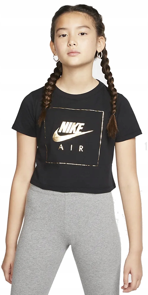 M KOSZULKA DZIEWCZĘCA NIKE CI8275-010 CZARNA