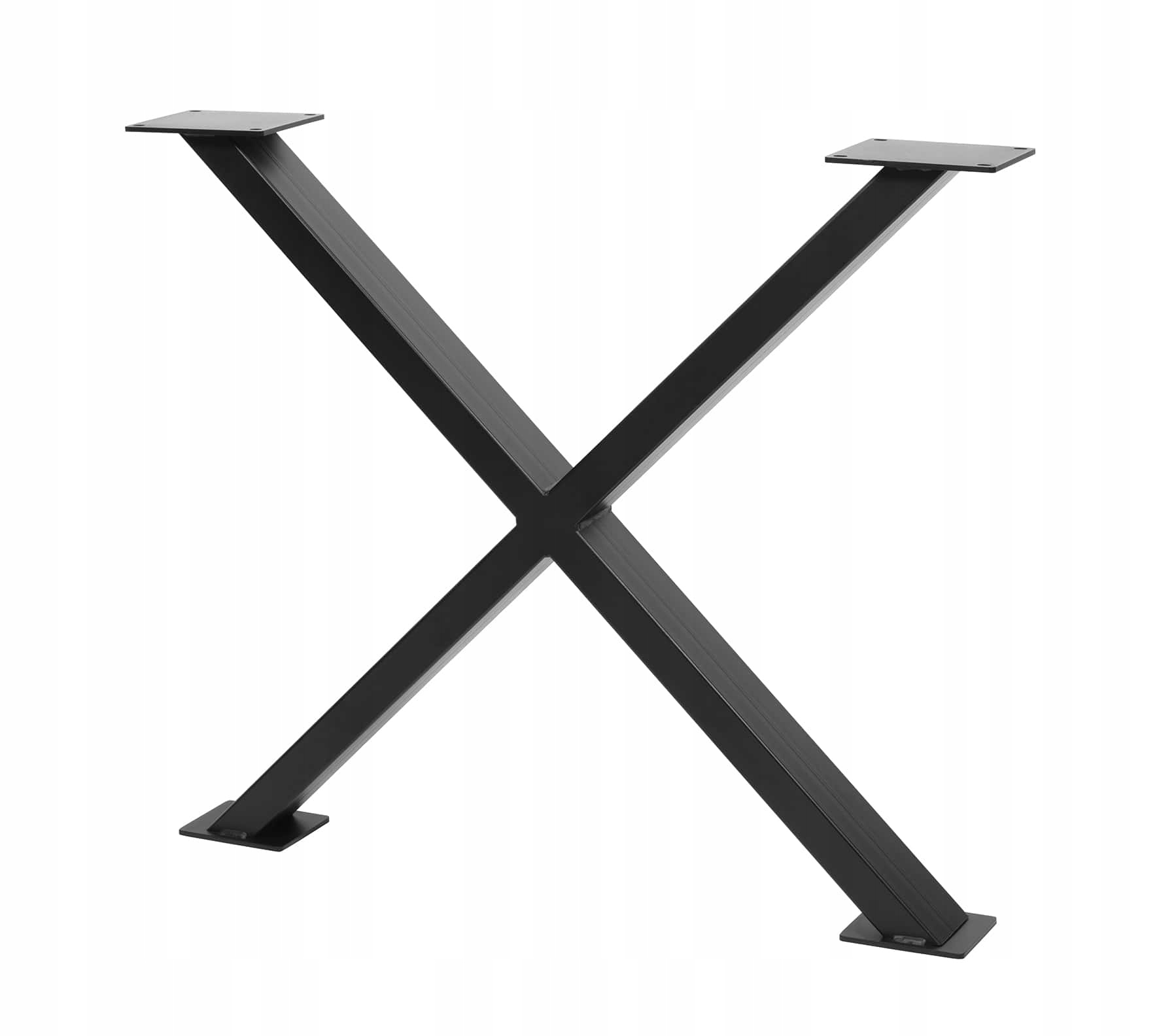 Kovové nohy pro stůl psacího stolu loft industrial, typ X, profil 80 mm