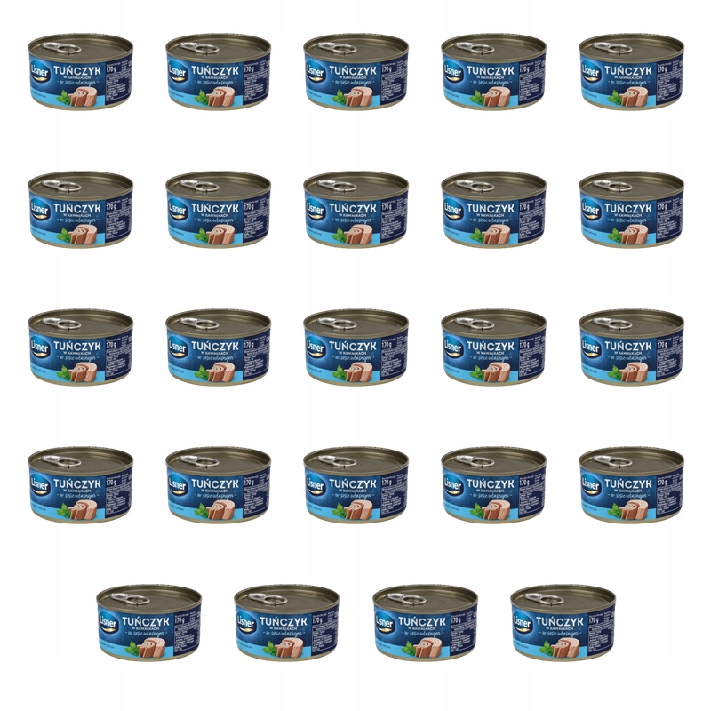 Tuńczyk w kawałkach w sosie własnym Lisner 170 g X24