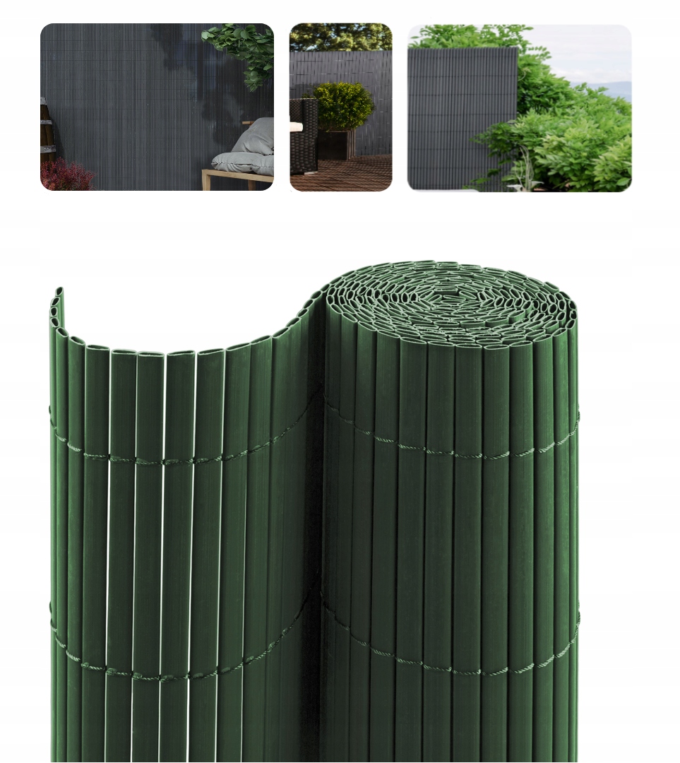 

Dwustronna Mata Osłona Płotek Pvc 300x120 Zielony