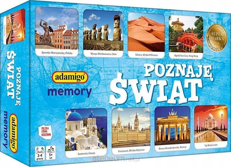 

Memory Poznaję Świat Gra pamięciowa Adamigo