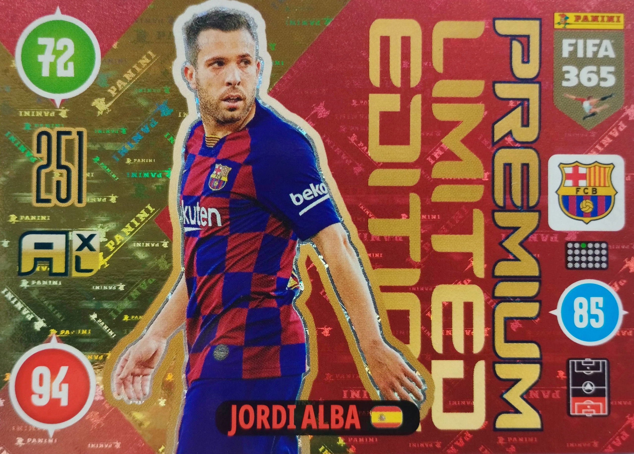 Fifa 365 2021 Limited Premium Jordi Alba Fc Barcelona