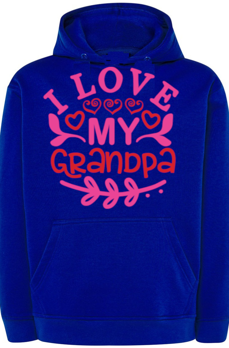 Den dědečka mikina s kapucí Dárek r.XL