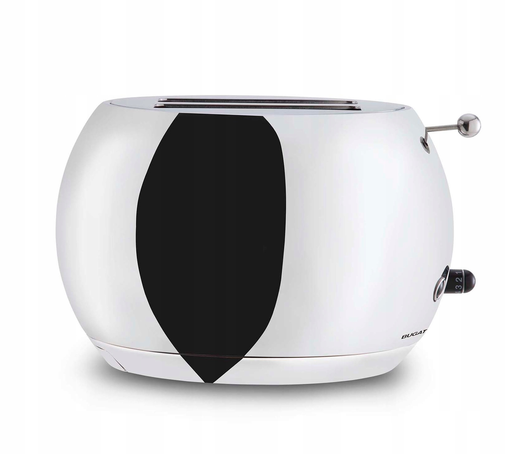 Casa Bugatti Romeo Włoski Toster Srebrny Chrom