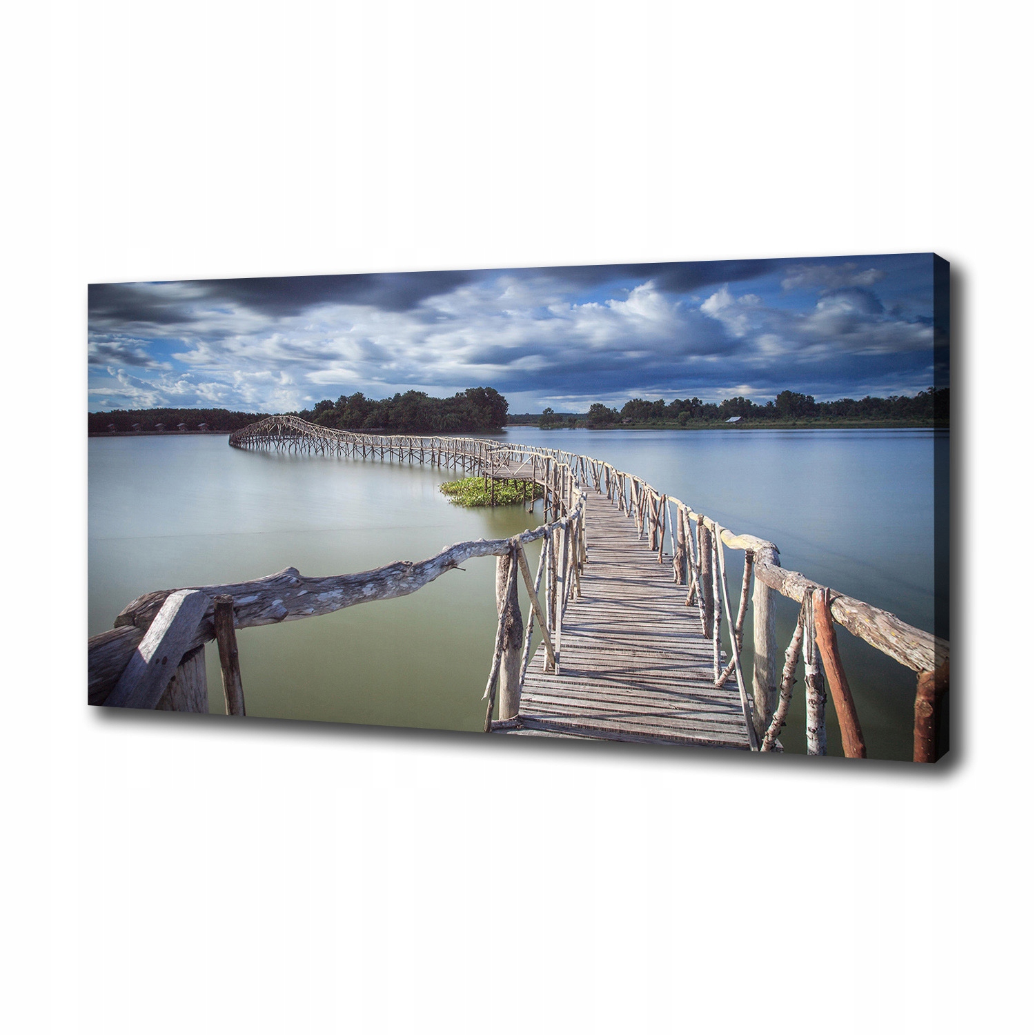 

Foto obraz na płótnie Drewniany most 100x50 cm