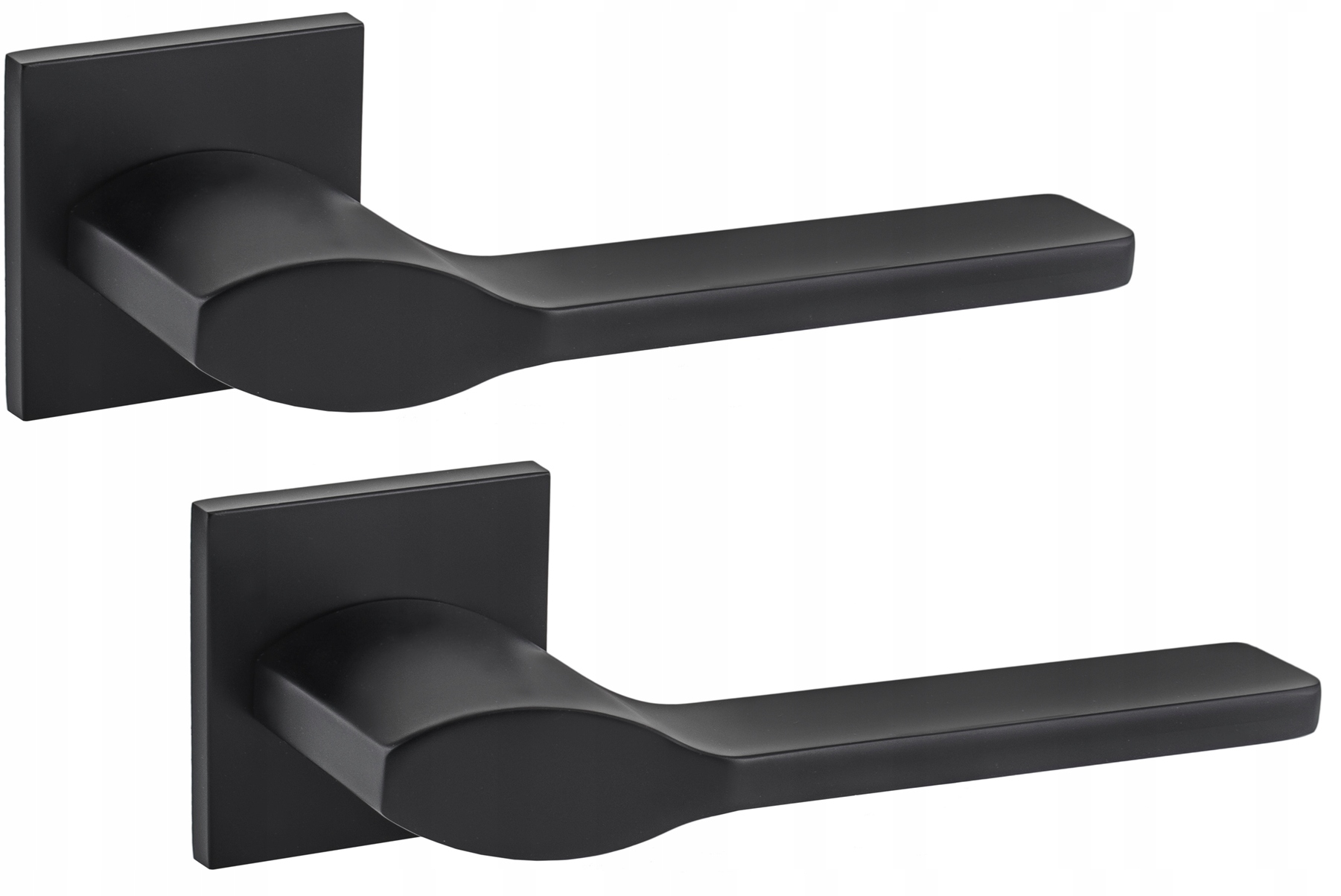 Novamet klika černá matná čtvercová Aulla Slim Ka BS0