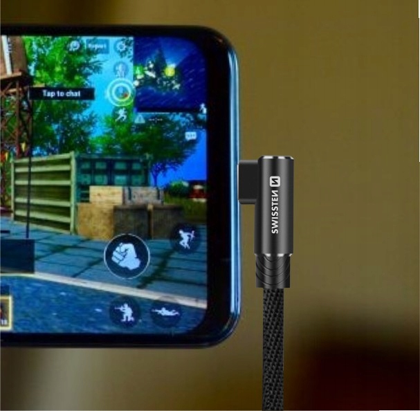 SWISSTEN Kabel kątowy do iPhone USB-C Lightning 3A Marka Swissten