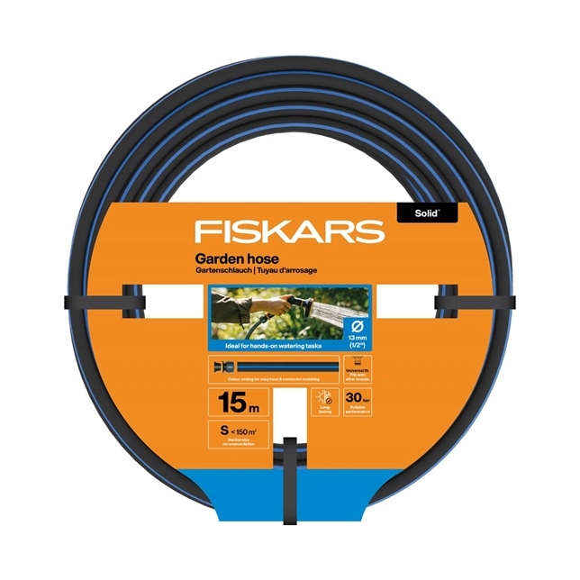 Fiskars Wąż Ogrodowy Solid 13MM 1/2"15M 1076049