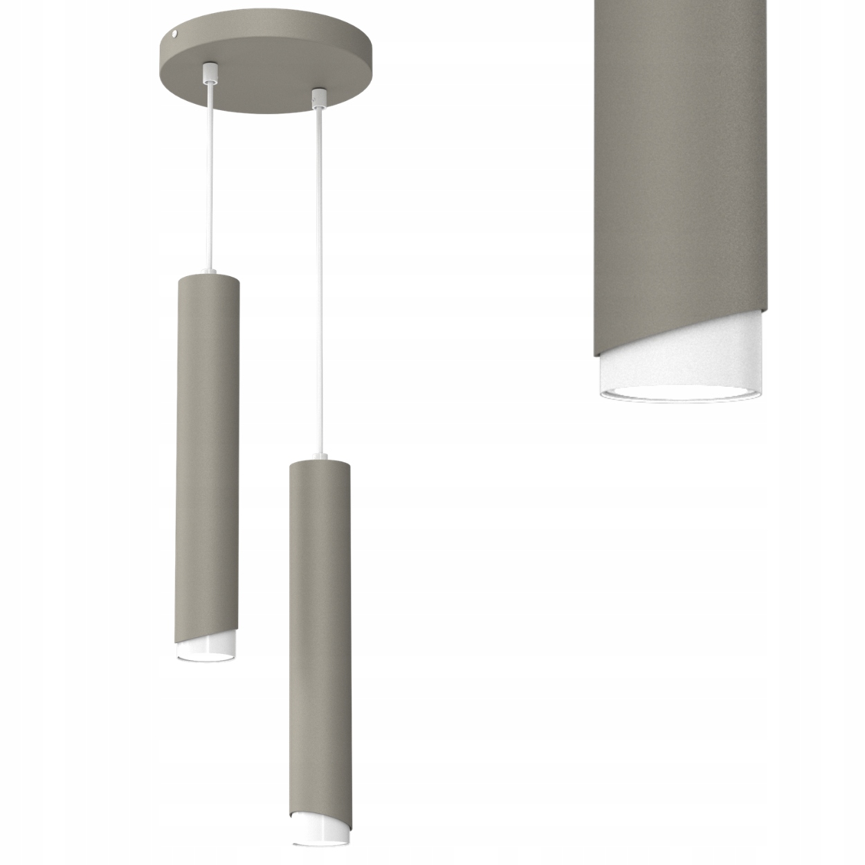 Závěsné Stropní Svítidlo Spot Tmavý Kašmír Tuby Sople Led GU10 Polsko