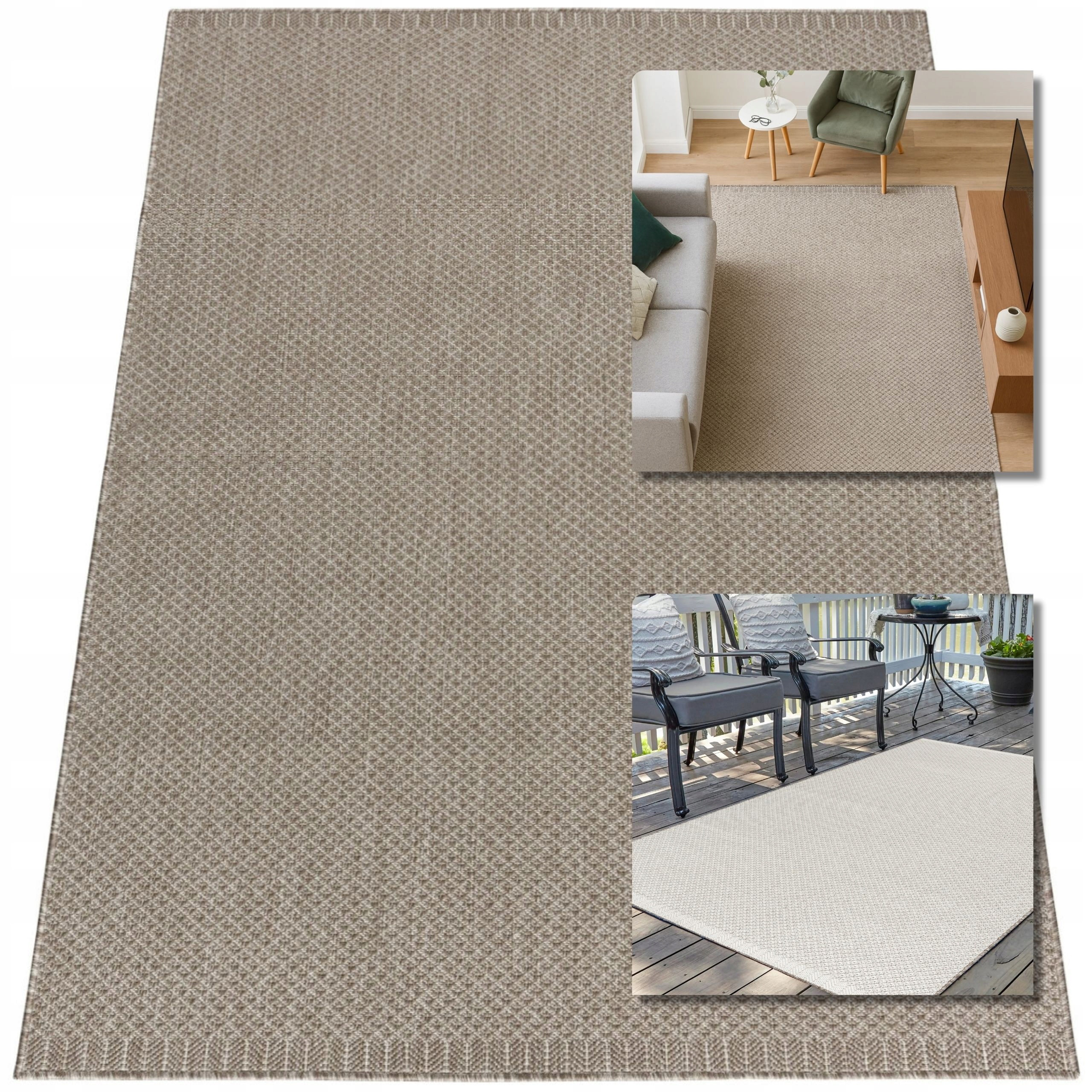 Koberec Oboustranný Na Terasu Terasový Boho Provázkový 140x200