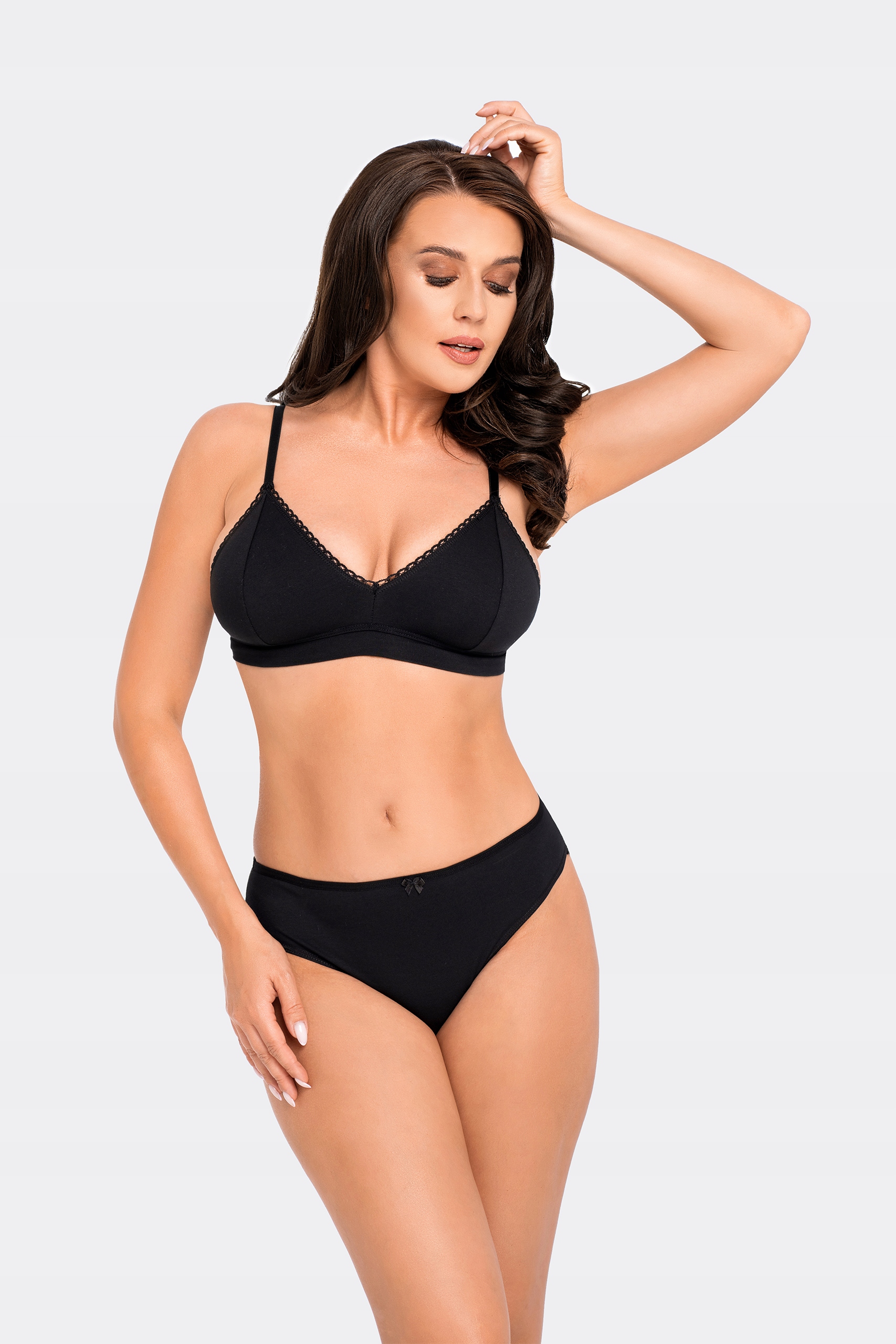 BABELL Figi Damskie bbl 012 , CZARNE , M Rozmiar M