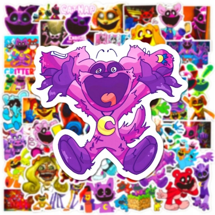 Naklejki Smiling Critters WLEPY kot CatNap pies DogDay ZESTAW NR1 Marka inna