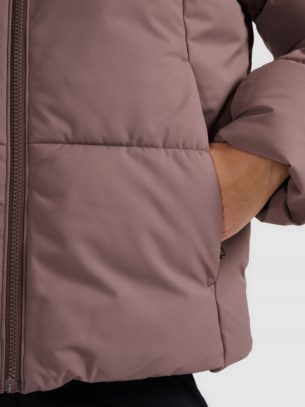 Kurtka narciarska membrana 5000 damska brązowa