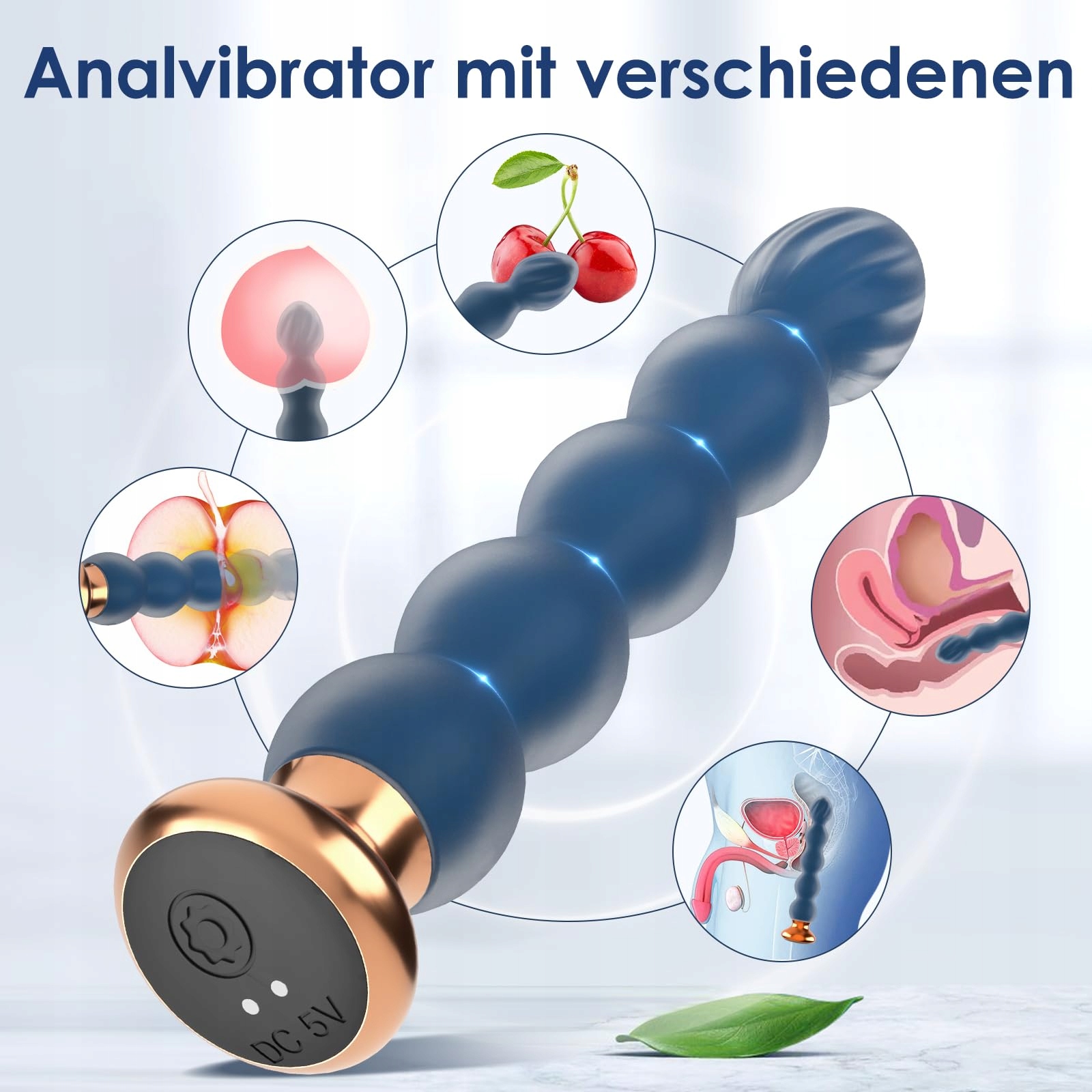 ANALVIBRATOREN Silikonowy Korek Analny Dla Kobiet i Mężczyzn Z Pilotem — miniatura 6