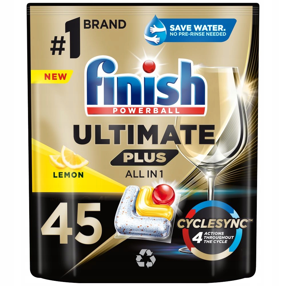 Levně Finish Ultimate Plus Tabletky do myčky nádobí Lemon 45ks