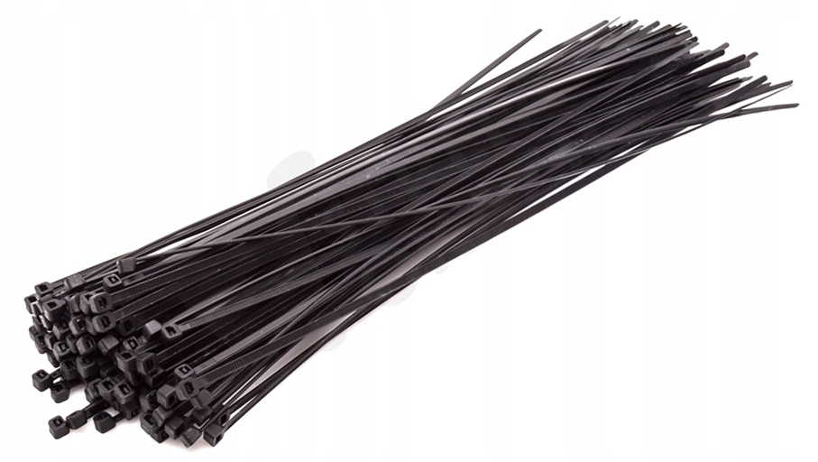 Opaski Zaciskowe Kablowe 3,6x150 mm Nylonowe Czarne Trytki Uv Drel 100szt.