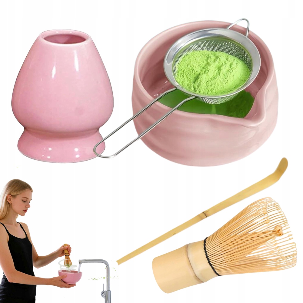 Levně 5 Ks Sada Nástrojů Pro Matchu Šlehací Metla Lžíce Chasen Metla Praktická