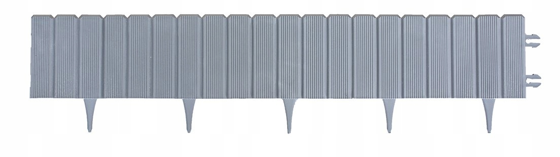 SZARA EKOPALISADA 24 CM - Obrzeże płotek krawężnik border 100 cm