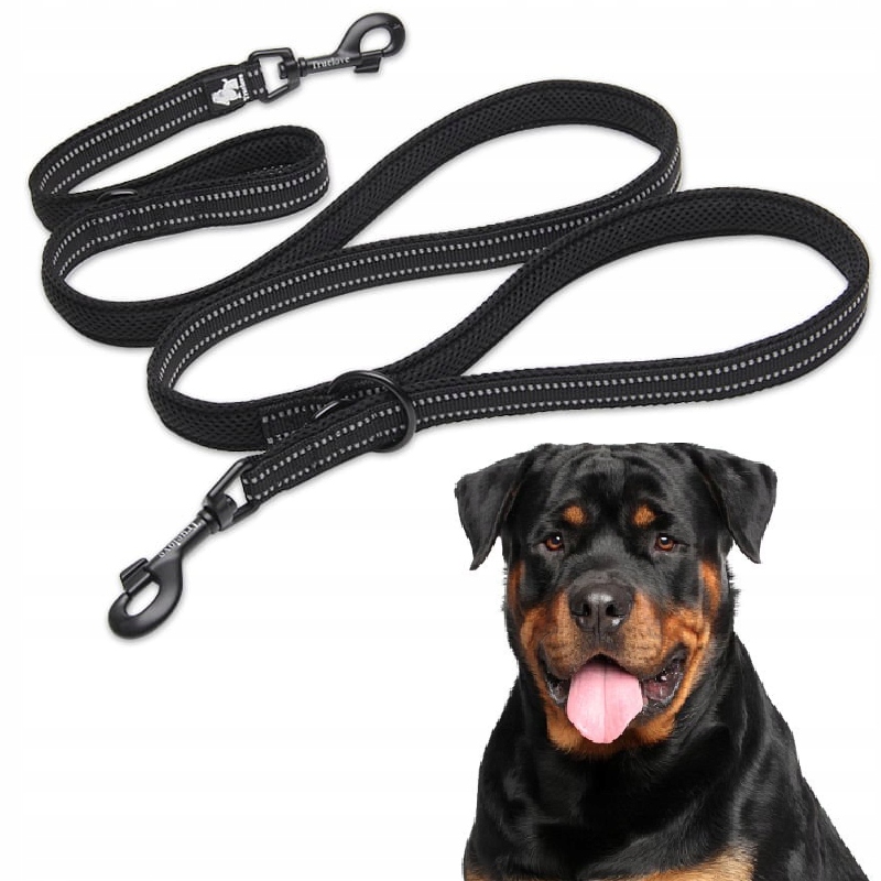 Levně Vodítko Pro Psa Přepínací Reflexní Truelove Active Pro+ 250 CM Černá L