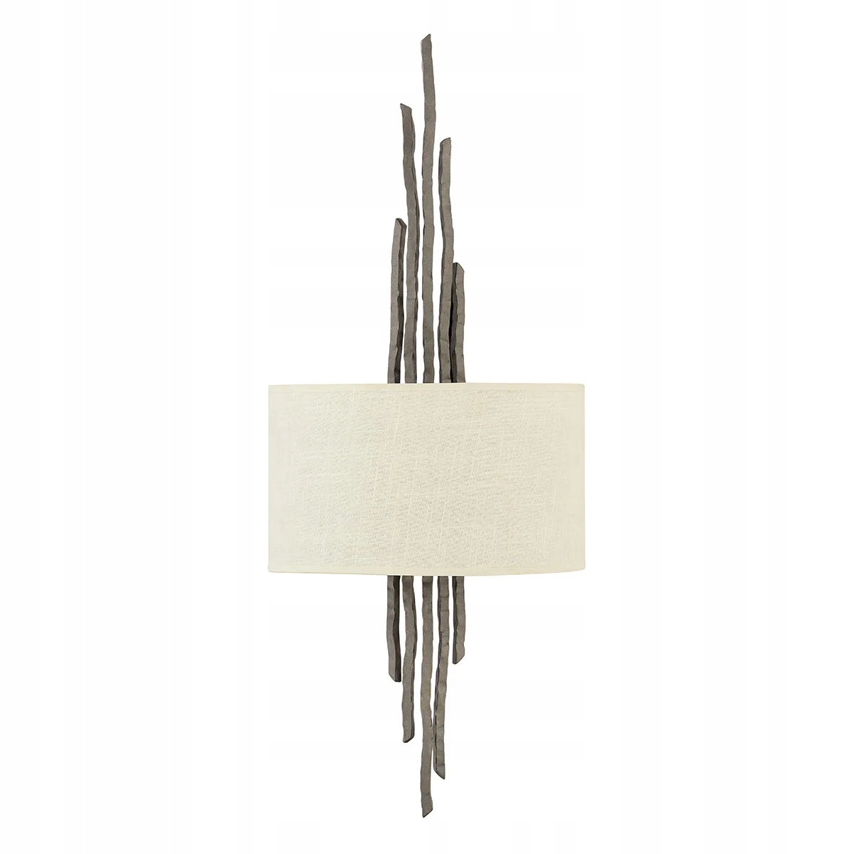 Designové nástěnné svítidlo hnědé barvy s krémovým stínítkem do obývacího pokoje Hinkley