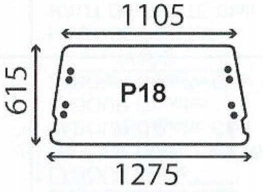 čelní sklo traktoru Ford 10 30 Sl Ultra zadní 83909854