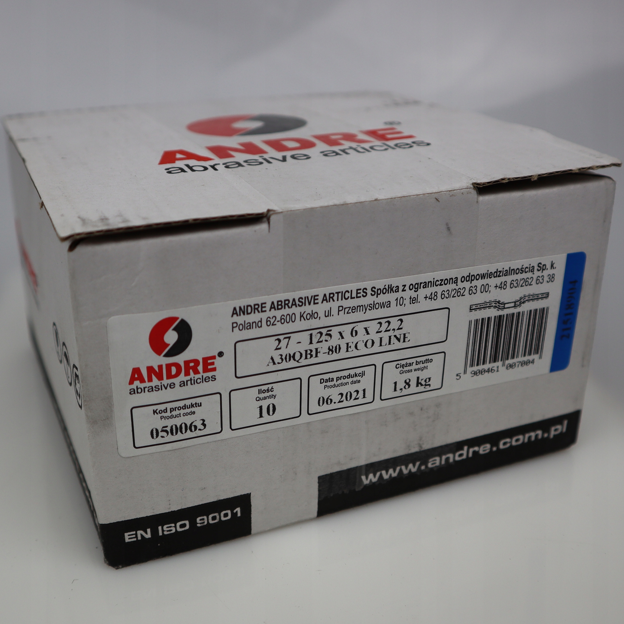 

10szt Tarcze do metalu Andre 125x6 x 22,2mm